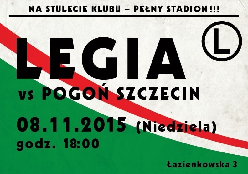 News: Bilety i plakaty na mecz z Pogonią - 17 tys. miejsc zajętych