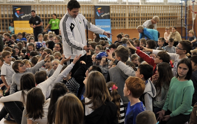 News: Hokej: Z wizytą w szkole na Ursynowie