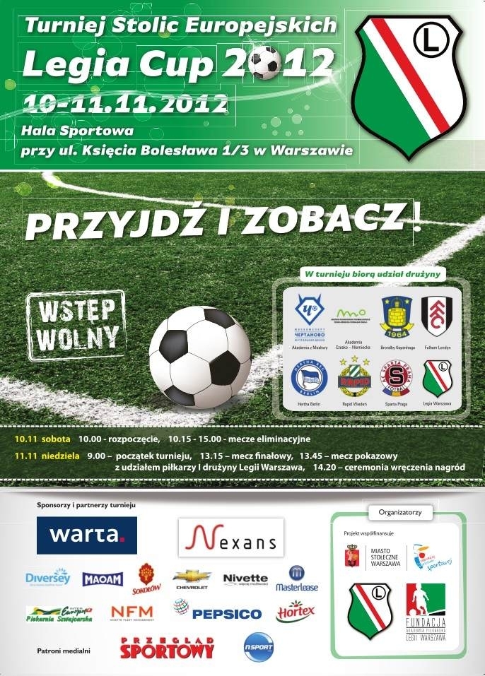 News: Legia Cup 2012 - podział na grupy