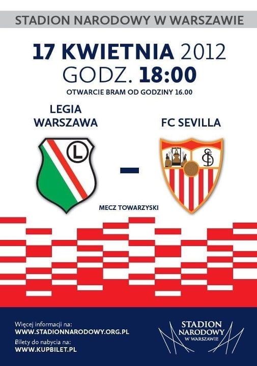 News: Legia - Sevilla: Przerwa w walce o mistrzostwo