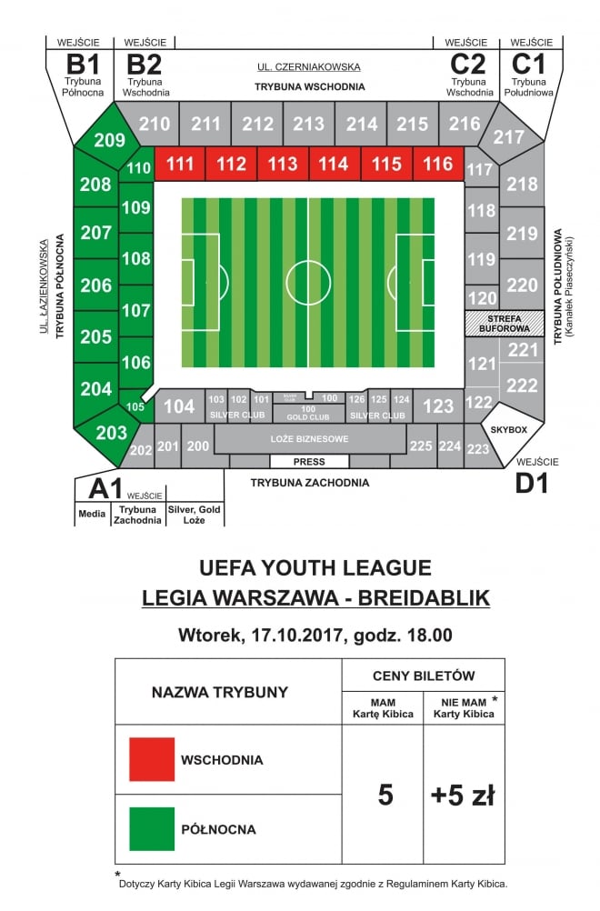 UYL: Bilety na mecz z Breidablik