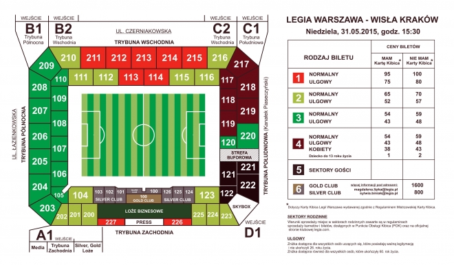Ponad 22. tys. zajętych miejsc na mecz z Wisłą Kraków