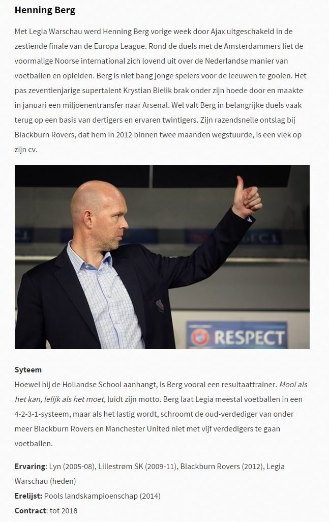 Henning Berg kandydatem do pracy w Feyenoordzie
