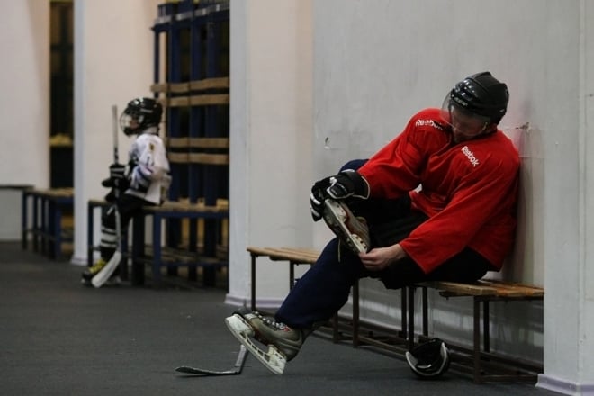 Hokej: Ostatni trening przed meczem z Orlikiem