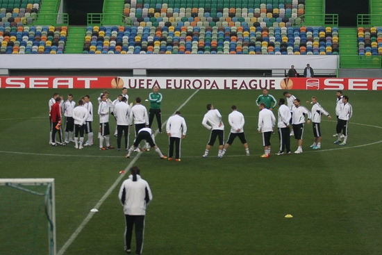 Piłkarze Legii trenowali na stadionie Sportingu
