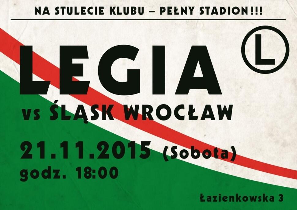 News: Plakaty i bilety na mecz ze Śląskiem