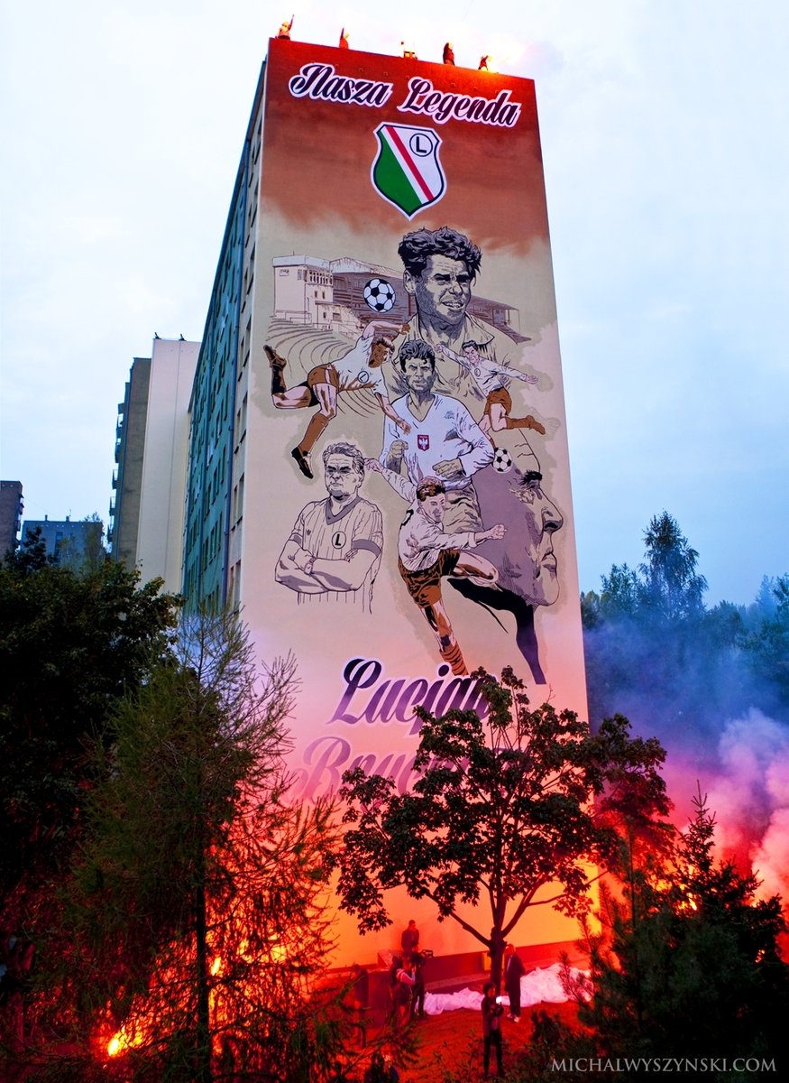 News: Tak powstawał mural Lucjana Brychczego