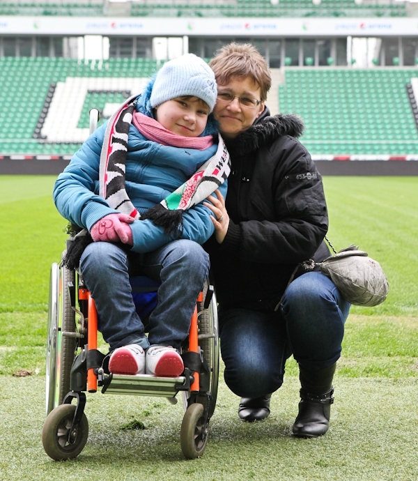 News: Mała Ewa poznała piłkarzy Legii, zwiedziła stadion