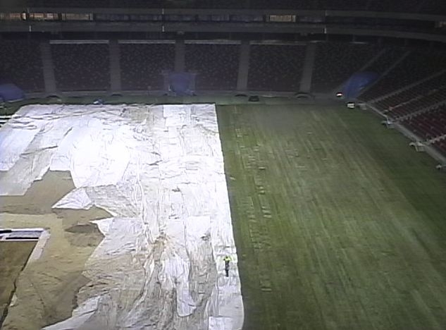 News: Trwa układanie murawy na Stadionie Narodowym