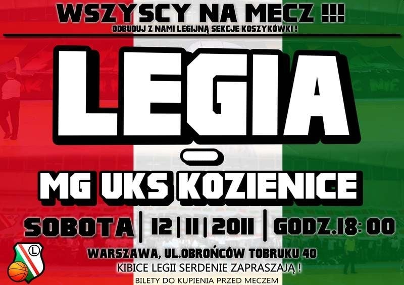 News: UZL: Cała Legia na kosza!