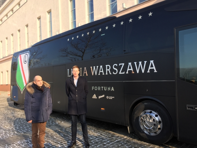 Nowy autokar Legii Warszawa