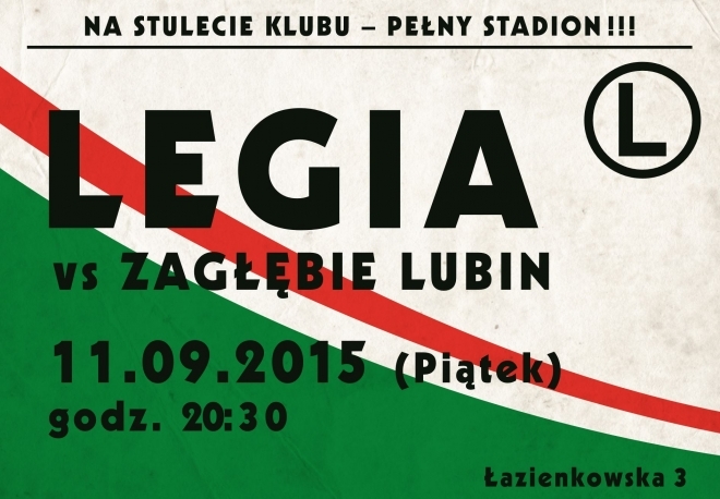 Akcja plakatowa trwa! - Na stulecie pełny stadion!