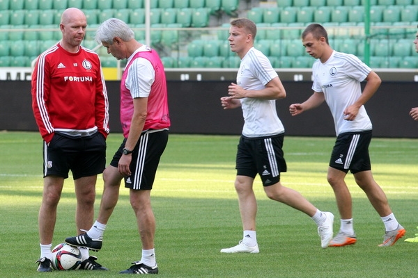 Piłkarze Legii trenowali przed meczem z FK Kukesi