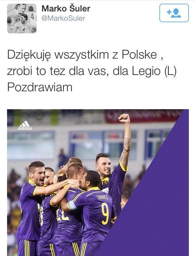 Marko Suler: Zrobiliśmy to też dla Legii