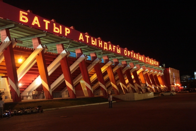 Legioniści trenowali na stadionie w Aktobe