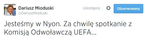 UEFA wysłuchała Legię, oczekiwanie na oficjalną decyzję