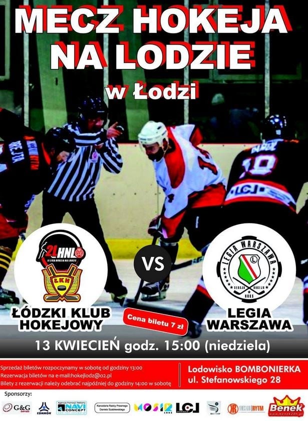 Hokej: Legioniści zagrają w Łodzi, w planach mecz z kibicami