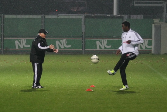 Trening w deszczu, Kosecki i Choto biegali wokół boiska