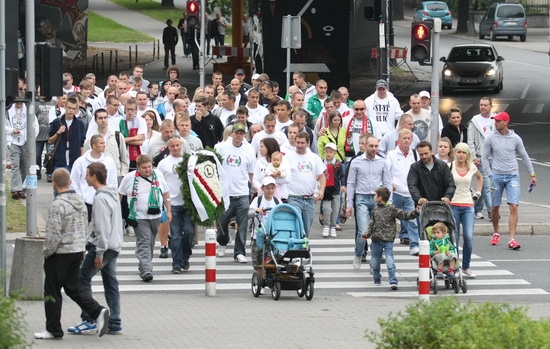 Kibice pamiętali o 23. rocznicy śmierci Kazimierza Deyny