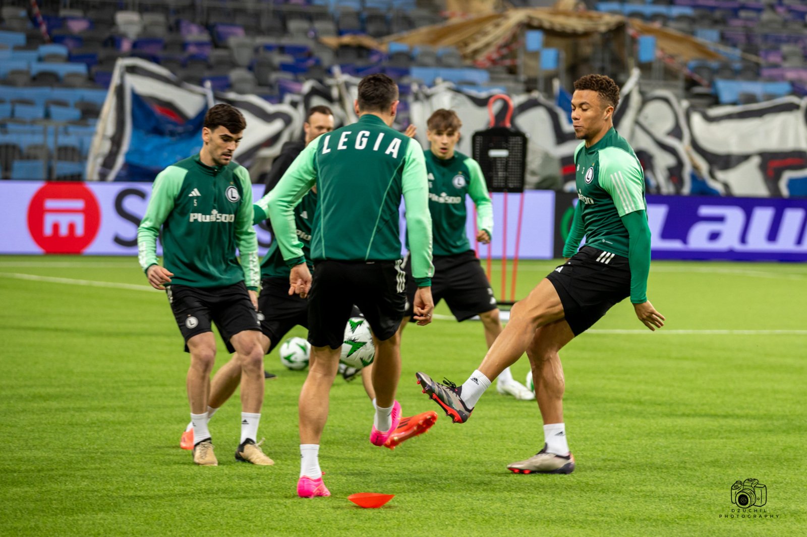 Legioniści trenowali na stadionie Djurgarden