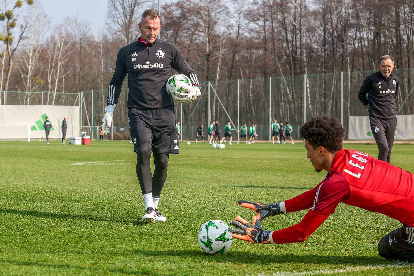 Trening przed meczem z Molde FK