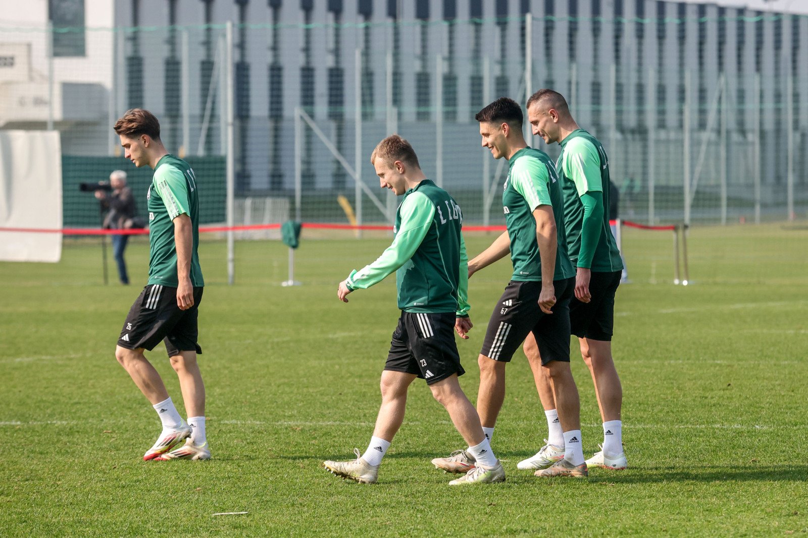 Trening przed meczem z Molde FK