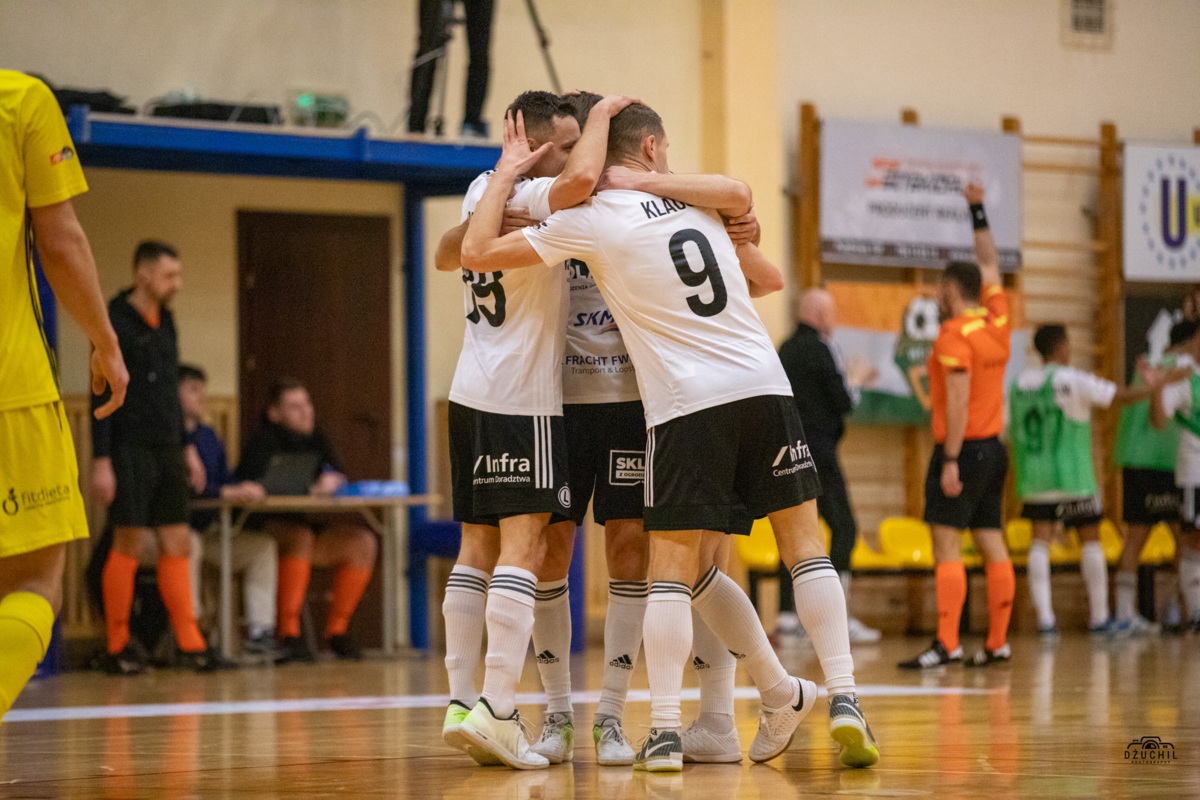 Legia Futsal zespół radość